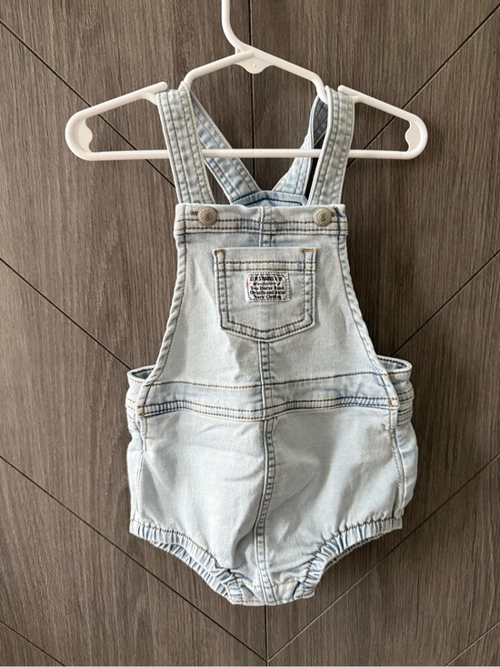 Levi's Other - Levi’s Light Wash Denim Baby Girls Shortall Bubble